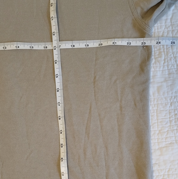 Nike Men's Large DRI-FIT Golf Shirt Beige - Picture 5 of 6